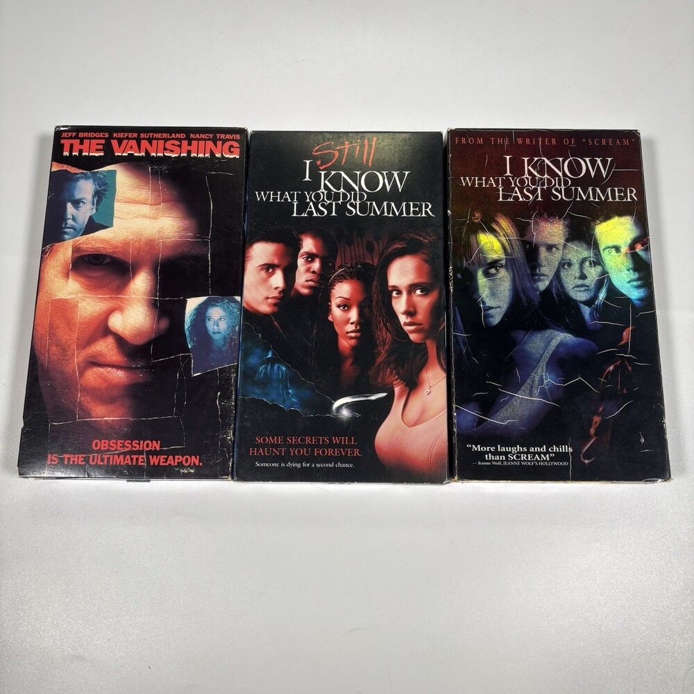 VHS Horror Lot I Know What You Did Last Summer Still Know Vanishing Tapes Movies